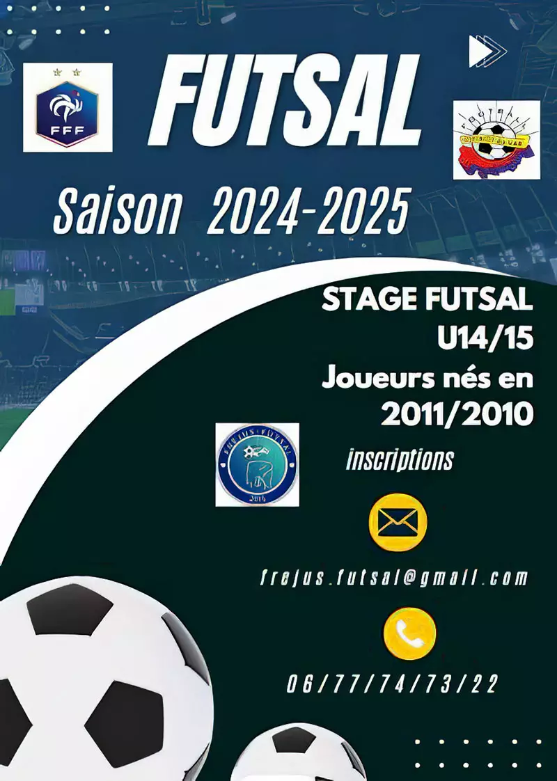 Inscrivez-vous : le Fréjus Futsal organise un stage au mois d'août