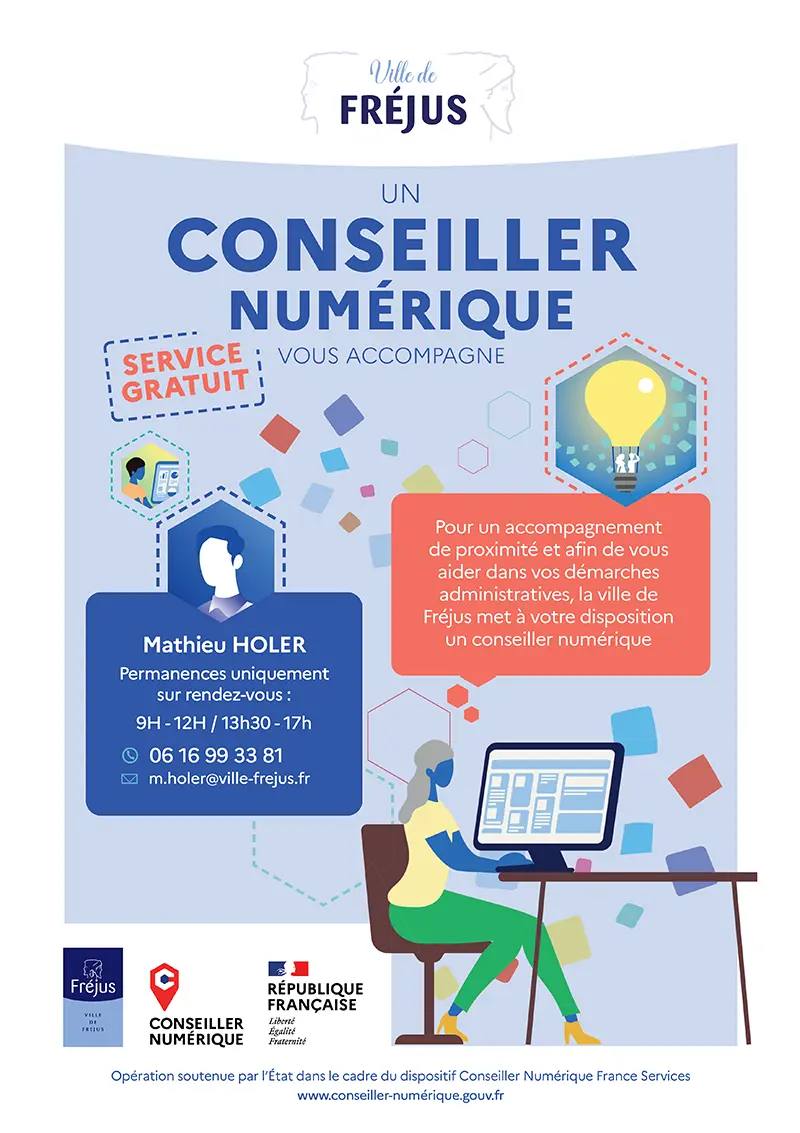 Affiche d'informations sur : Le Conseiller numérique