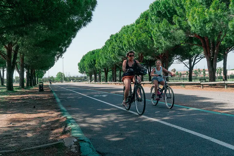 Piste cyclable de la base nature